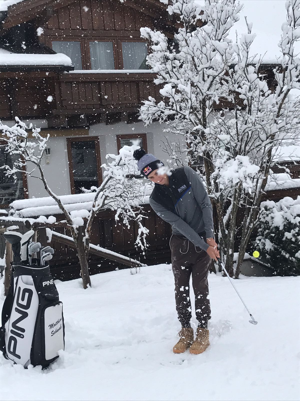 Matthias Schwab im Schnee