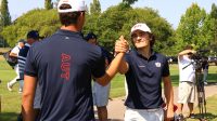 Christoph Bleier of Austria Team Gratulation an Maximilian Steinlechner